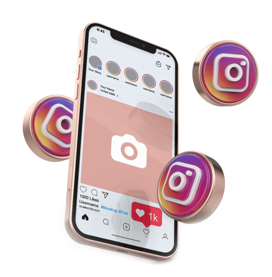 Téléphone sur Instagram